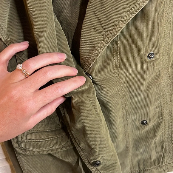 Marrakech Anthropologie Army Green Cotton Utility Vest, Women’s Size Small - Picture 9 of 9